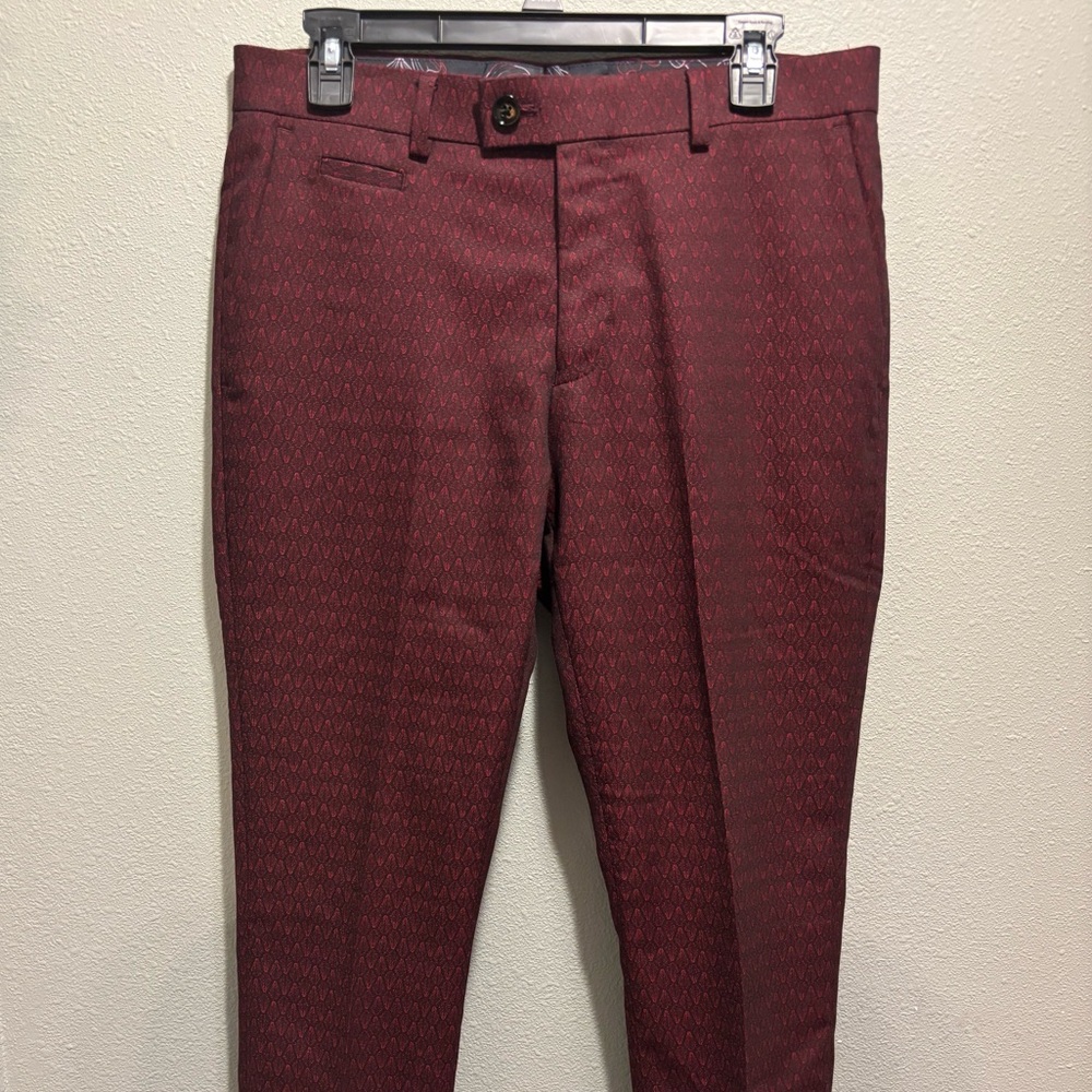 Men's Maroon Suit pants